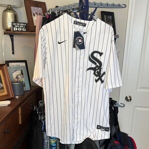 Nike White Pinstripe Men's Jersey